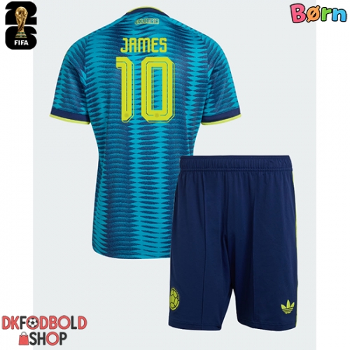Colombia James Rodriguez #10 Udebanesæt Børn VM 2026 Kort ærmer (+ korte bukser)